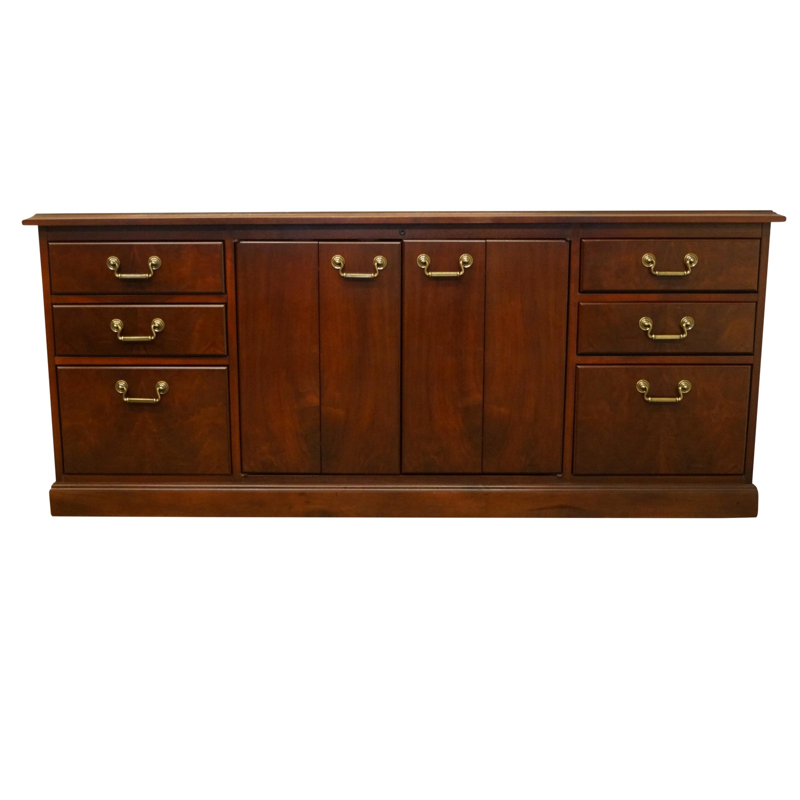 Vintage Kimball Furniture Contemporary Modern Cherry Executive Office Credenza / Storage
