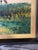 Textile j.p. Signed Rural Landscape Oil Painting on Canvas Vintage Mid-Century Modern 1970s For Sale - Image 7 of 9