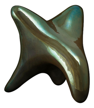 Mosquito in Turquoise of the Neo Habitat Sculptural Object by Caspi Ceramics Nl