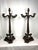A large pair of bronze empire candelabras. H 39 in. X w 18.5 in. X d 18.5 in. H 99.06 cm x w 46.99 cm x d 46.99 cm