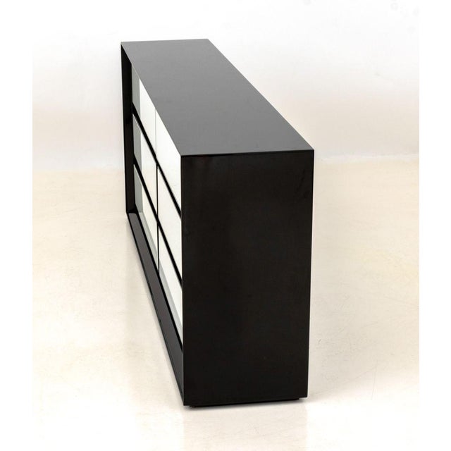Early 21st Century Modern Black & White Lacquered Dresser For Sale - Image 5 of 6