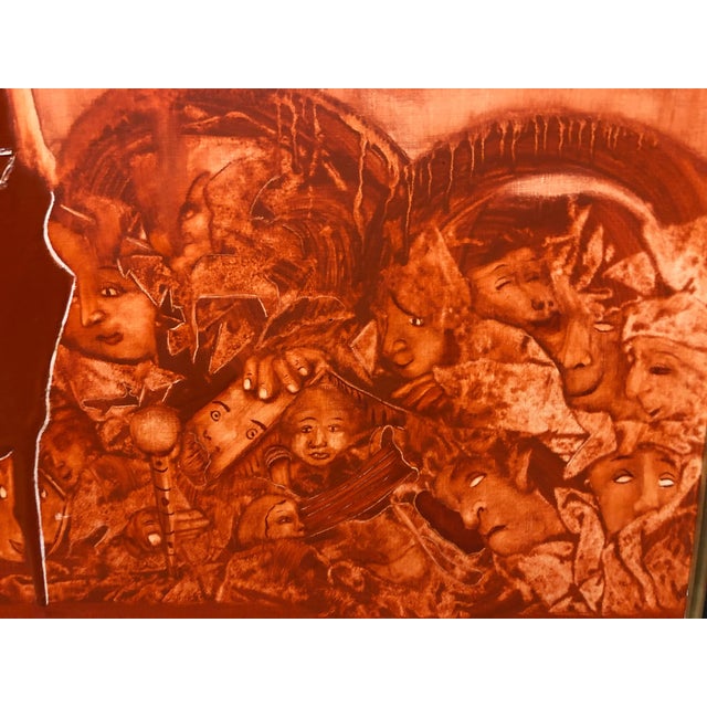 Mid 20th Century Heinrich Maryan Frama, Untitled, Nude Surreal Figures Together Slovenian French Oil Painting For Sale - Image 5 of 8