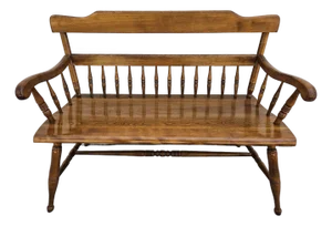 Ethan Allen Heirloom Maple Bench - Two Seats