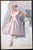MCM watercolor by E.D. Braun of a lady in a pink dress, signed and dated 1956 lower right.