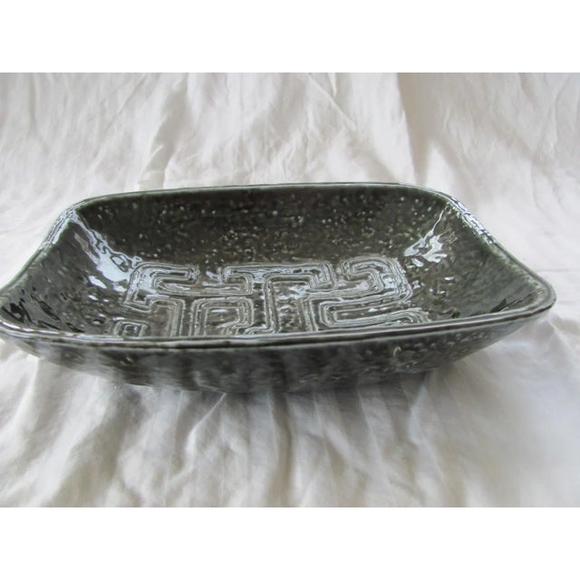 Ceramic Gunnar Nylund 10" Long Decorative Center Bowl Rorstrand Danish Modern 1960s Sweden For Sale - Image 7 of 7