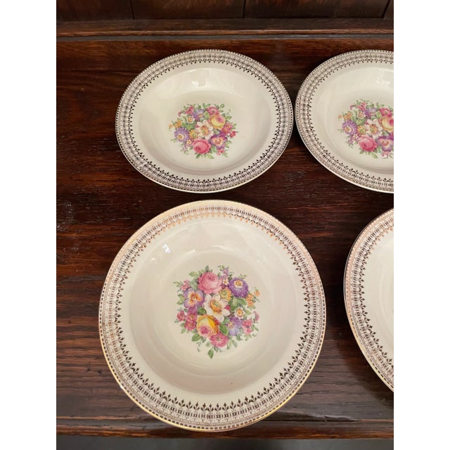 Mid 20th Century 22 Karat Gold Serving Bowls- Set of 6 For Sale - Image 9 of 11