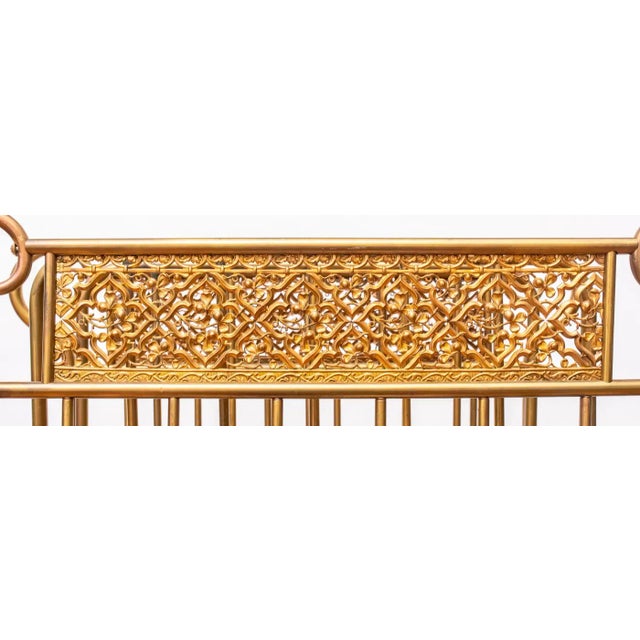 Brass Mid Century Brass Magazine Rack or Music Stand For Sale - Image 8 of 8