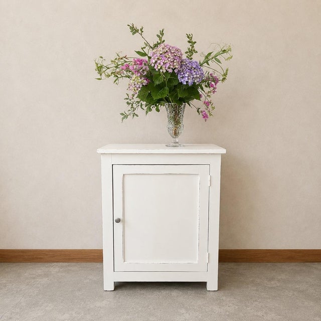 Wood Wooden Jam Buffet in White Patina For Sale - Image 7 of 8