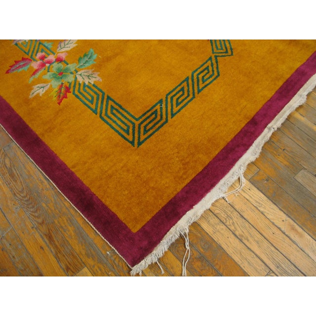 Art Deco 1920s Chinese Art Deco Carpet ( 9' x 11'8" - 274 - 356 ) For Sale - Image 3 of 10