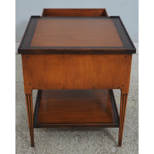 Theodore Alexander Country 2 Drawer Lamp Table For Sale - Image 17 of 18