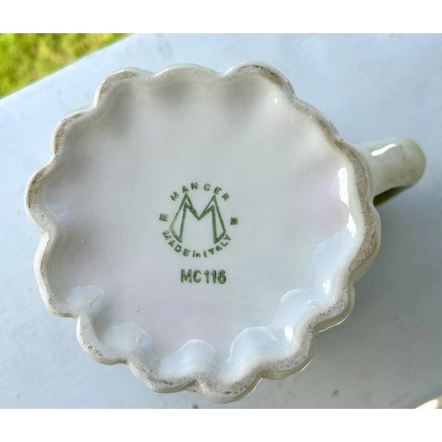 Vintage Majolica Pitcher For Sale - Image 11 of 11