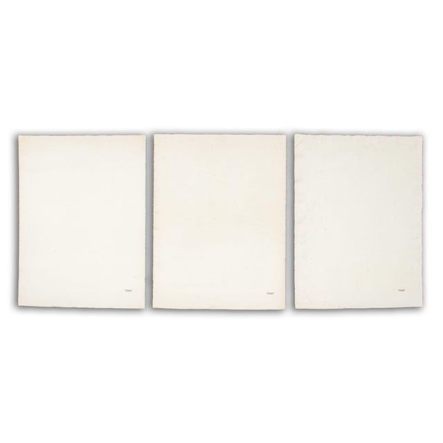 Domenick Capobianco (American, b. 1928), "A Proposal for Skypiece over Kassel 'Sie'" Triptych, Three Acrylic on Paper,...