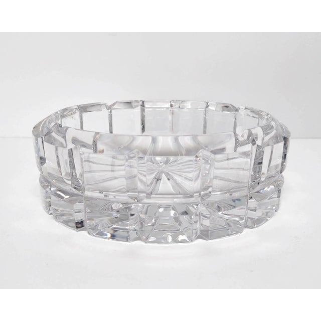 1970s 1970s Round Crystal Grid Catch Dish For Sale - Image 5 of 7