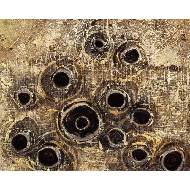 1968 Abstract Mixed Media Painting and Collage by Ann Leech For Sale - Image 4 of 8