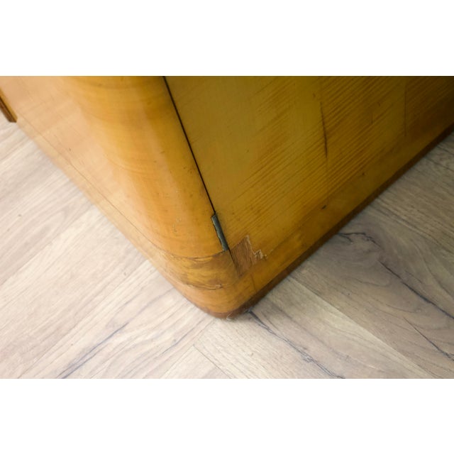 Vintage Art Deco Birch and Walnut Wardrobe, 1930s For Sale - Image 12 of 13