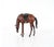 Vintage Leather-Wrapped Model Horse Sculpture For Sale - Image 4 of 5