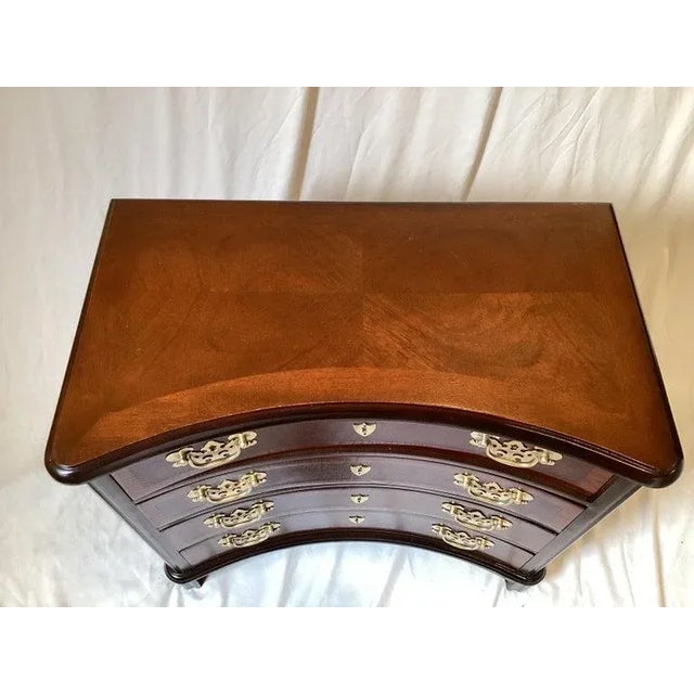 A Small Chippendale Style Mahogany Chair Side Chest For Sale - Image 4 of 9