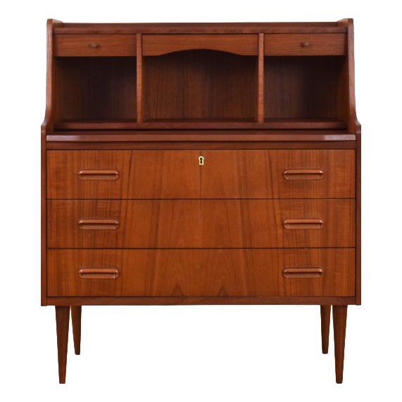 Mid-Century Danish Teak Secretary, 1960s For Sale