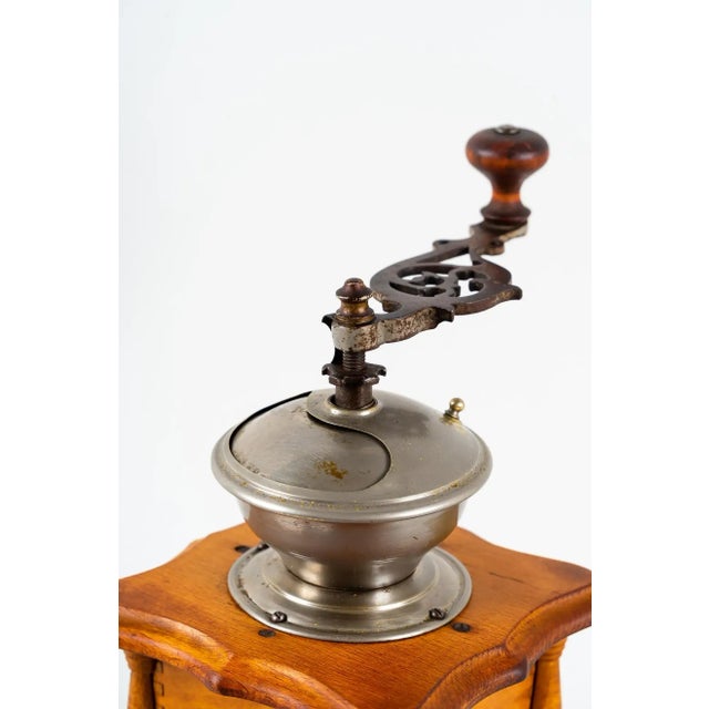 Brown Art Deco Coffee Grinder, Vienna, 1920s For Sale - Image 8 of 12