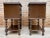 French Nightstands in Carved Walnut Two Drawers and Shelf, Set of 2 For Sale - Image 10 of 11