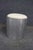 Silver Industrial Metal Drum Ottoman Stool For Sale - Image 8 of 8
