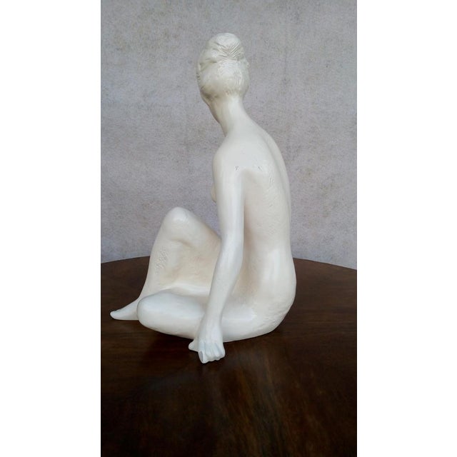 Mid-Century South Bohemian Jihokera Bechyne Sculpture attributed to Bohumil Kokrda For Sale - Image 6 of 18
