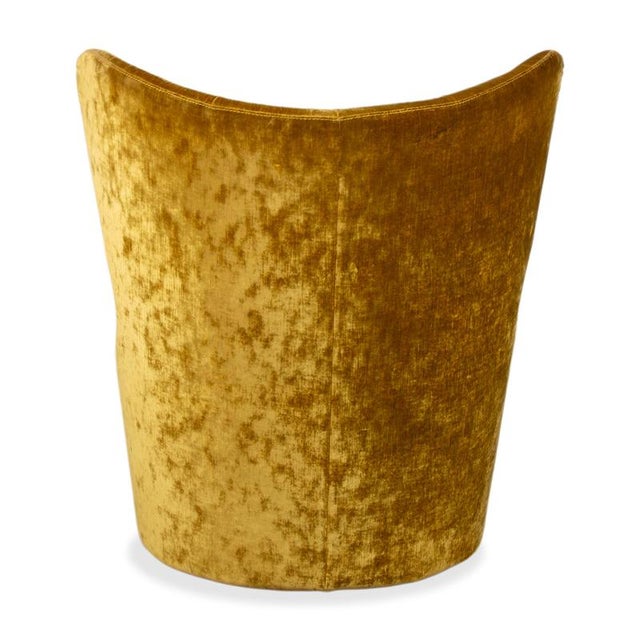 Cocoa Island Swivel Lounge Chairs in Yellow, Golden and Green Upholstery from Bretz, Set of 2 For Sale - Image 17 of 18