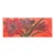 Vibrant abstract red flowers with splashes of green & yellow on box canvas 2007 For Sale