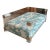 Vintage Palm Beach Lucite & Chrome Pet Dog Bed New Custom Pagoda Cushion For Sale