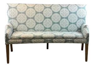 Transitional Robin’s Egg Blue Mandala Banquette