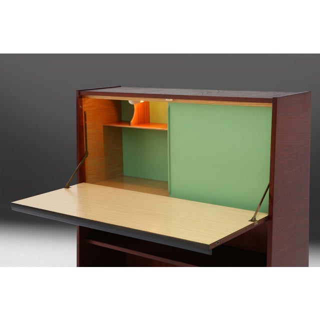 Mid‑Century Modern Teak Cabinet, Belgium, 1960s For Sale - Image 12 of 15