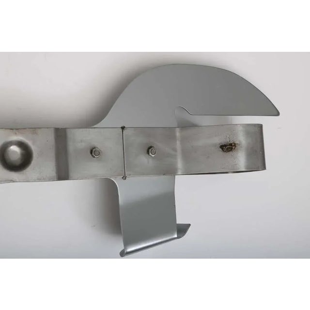 Wall Mount Can Opener Sculpture in Stainless Steel by Curtis Jere For Sale In West Palm - Image 6 of 11