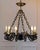 French Mid 20th-Century French Wrought Iron Chandelier with Horse-Head Details For Sale - Image 3 of 11