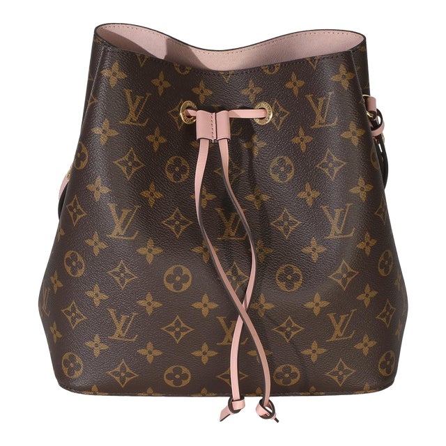 Rose Poudre Damier Ebene Canvas Neonoe MM For Sale