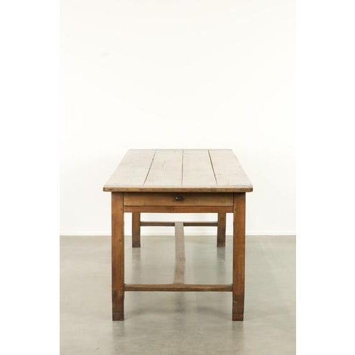 Large Antique French Farmhouse Dining Table in Oak, Early 1800s For Sale - Image 6 of 15