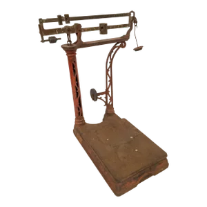 19th Century Rustic Country Store Countertop Scoop Scale Balance