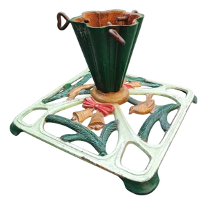 Art Nouveau Cast Iron Christmas Tree Stand, 1890s