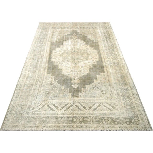 1960s 1960s Turkish Oushak Rug For Sale - Image 5 of 7