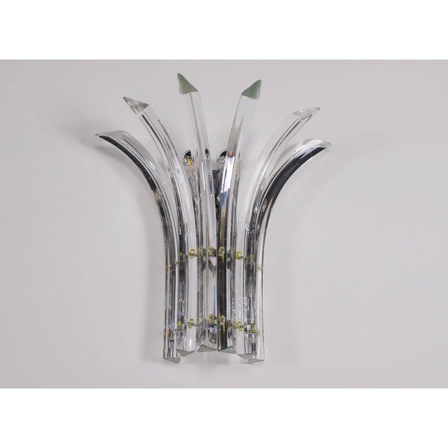 1980s Sconces in Murano Crystal by Alberto Donà, 1980s, Set of 2 For Sale - Image 5 of 10