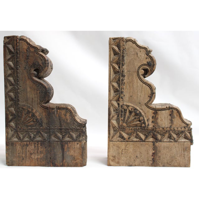Sienna Brackets Corbels Vintage Architectural Pair For Sale - Image 8 of 16