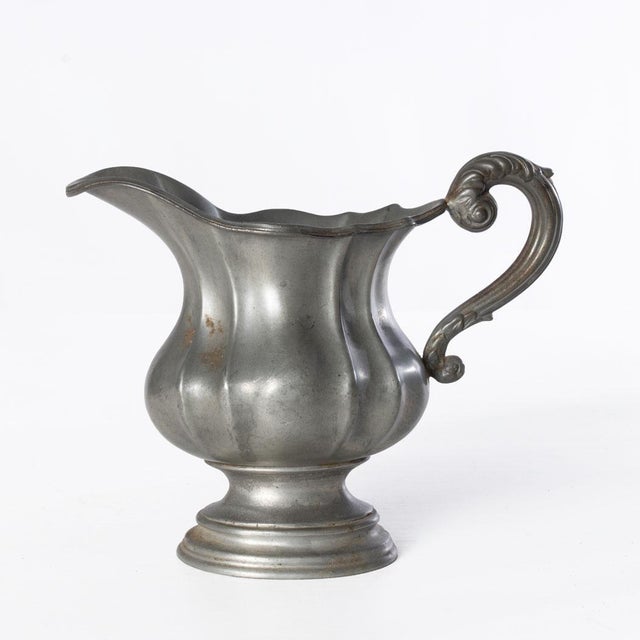 1830's Dixon & Son Pewter Coffee Pot, Creamer and Sugar For Sale - Image 9 of 18
