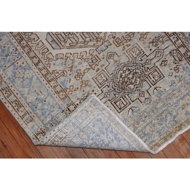 Textile Early 20th Century Square Karadja Heriz Rug - 3'7" x 4'4" For Sale - Image 7 of 7