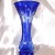 Traditional 1950s Slender Blue Cut to Clear Vase For Sale - Image 3 of 4