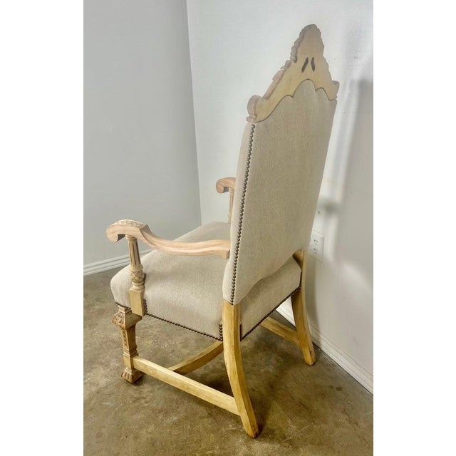 Set of Ten French Carved Wood Armchairs, Louis XV–Inspired, Early 20th Century For Sale - Image 4 of 18
