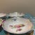 Antique German Porcelain Berry Bowls - Set of 4 - Hand Painted Pink & Yellow Roses - Iridescent Lusterware Scalloped Edge For Sale - Image 4 of 8
