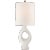 Capra Medium Table Lamp in Marion White with Linen Shade Designer: AERIN Height: 29" Shade Detail: 11.25" x 12" x 13.5"...