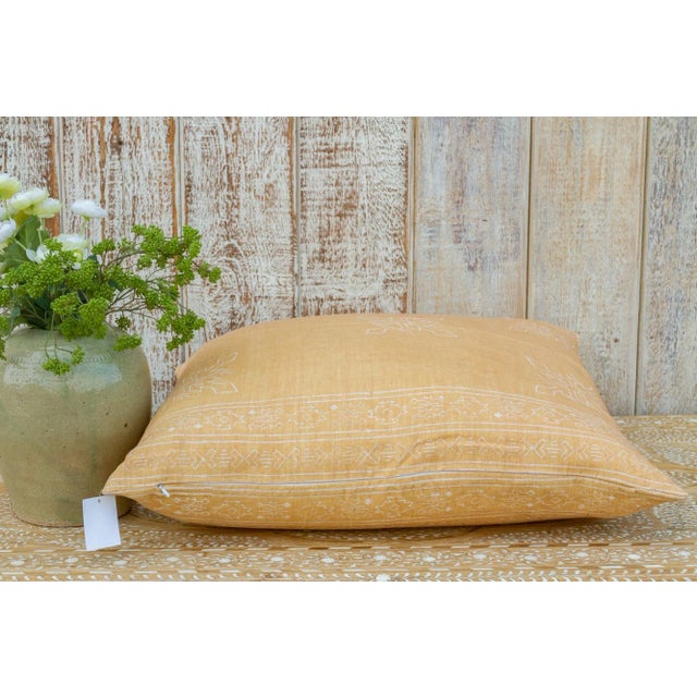 Chiffon Citalee Aztec Block Print Pillow For Sale In Los Angeles - Image 6 of 8