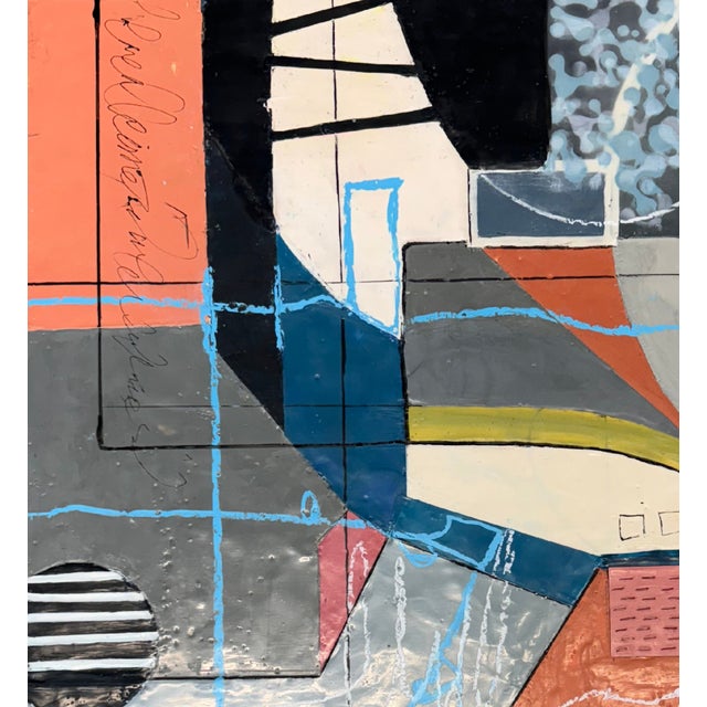 Contemporary Abstract Encaustic Painting "Same and Different by Therese Cook" For Sale - Image 4 of 4