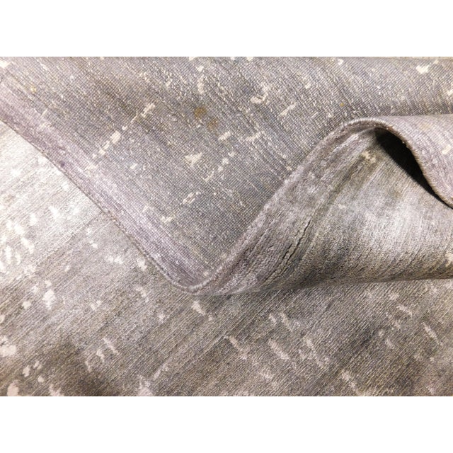 Handmade Bamboo Silk Rug. 8'1"x 10' For Sale - Image 15 of 18