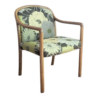 Modern Oak Gunlocke Chair - Restored For Sale